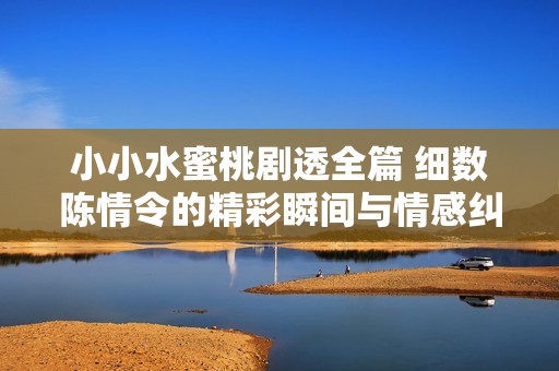 小小水蜜桃剧透全篇 细数陈情令的精彩瞬间与情感纠葛