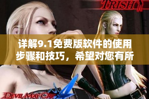 详解9.1免费版软件的使用步骤和技巧，希望对您有所帮助