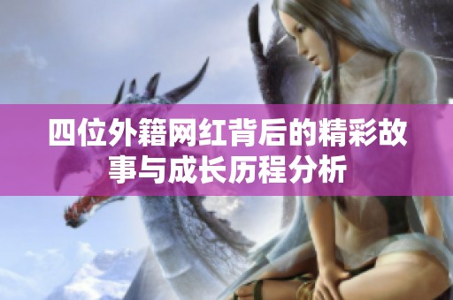 四位外籍网红背后的精彩故事与成长历程分析