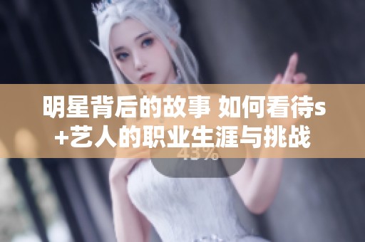 明星背后的故事 如何看待s+艺人的职业生涯与挑战