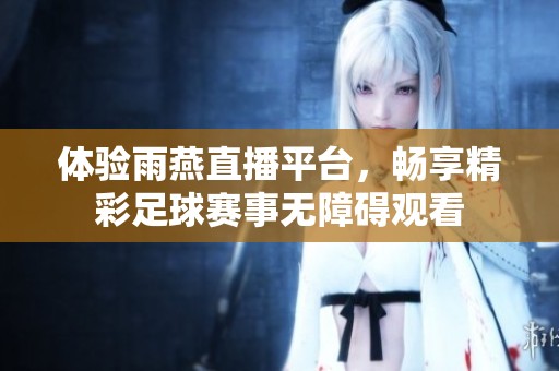 体验雨燕直播平台，畅享精彩足球赛事无障碍观看