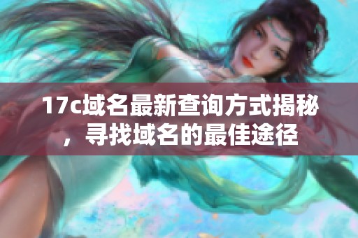 17c域名最新查询方式揭秘，寻找域名的最佳途径