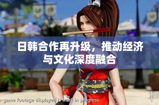 日韩合作再升级，推动经济与文化深度融合