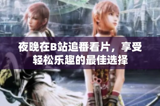 夜晚在B站追番看片，享受轻松乐趣的最佳选择