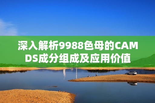深入解析9988色母的CAMDS成分组成及应用价值
