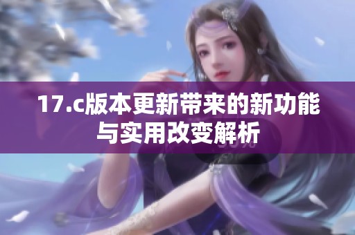 17.c版本更新带来的新功能与实用改变解析