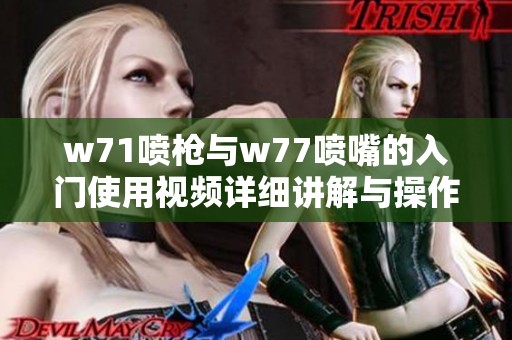 w71喷枪与w77喷嘴的入门使用视频详细讲解与操作指南