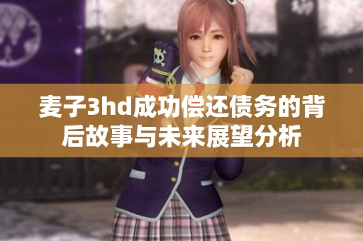 麦子3hd成功偿还债务的背后故事与未来展望分析